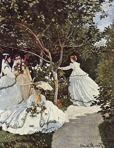 Celebrating Monet's The Women in the Garden at Kidcreate Studio - Eden Prairie