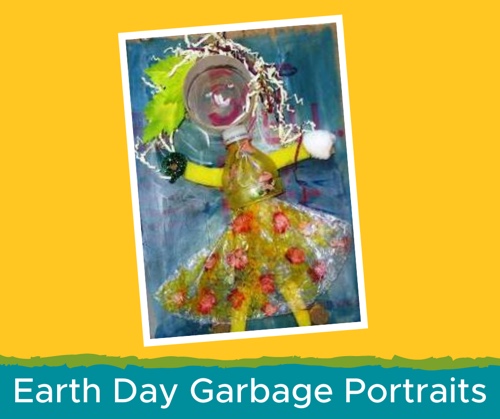 Earth Day Garbage Portraits 