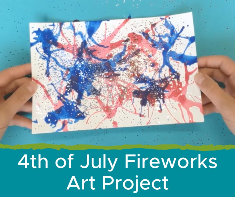 4th of July Fireworks Art Project