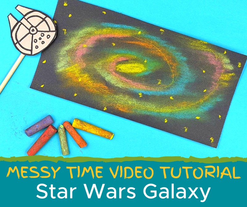 Star Wars Galaxy with Spaceship Puppet