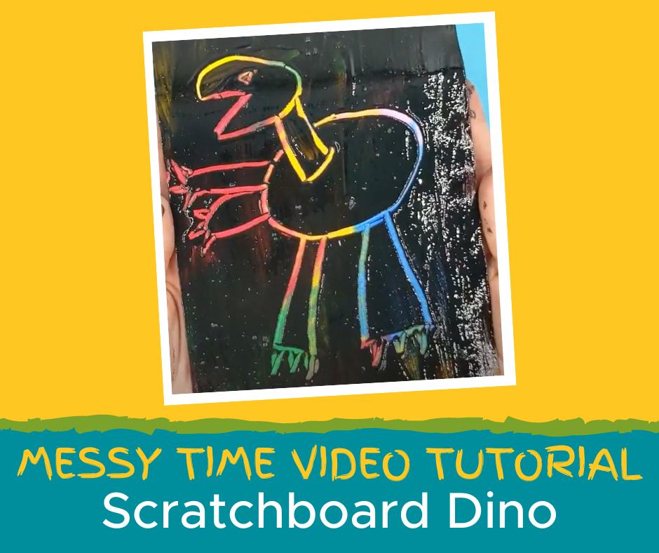 Scratchboard Dino
