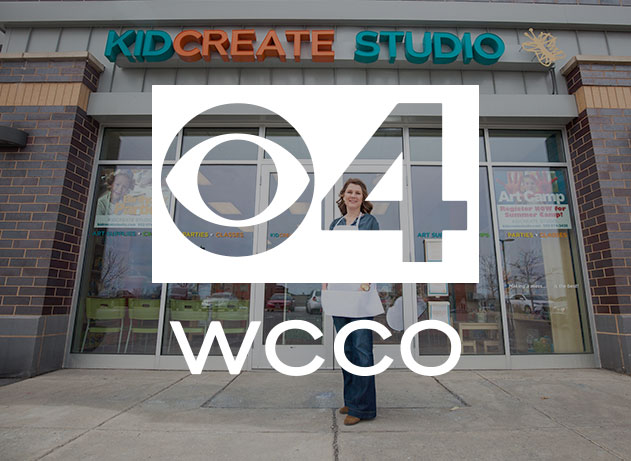 WCCO CBS 4 features Kidcreate Studio Valentines Day Craft