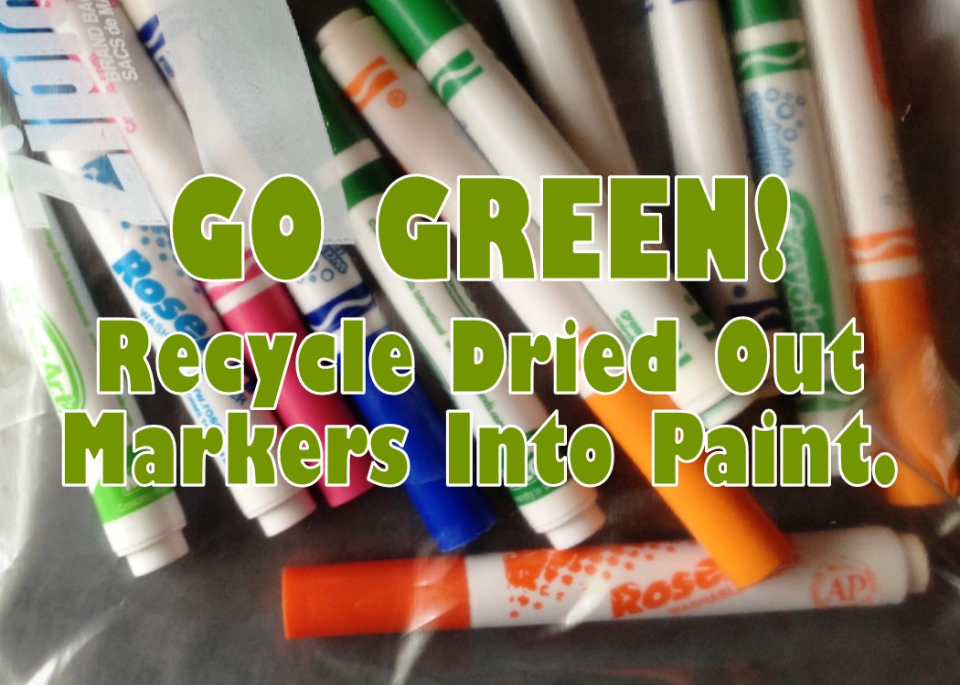 Go Green! Recycle Old, Dried Out Markers into Paint!