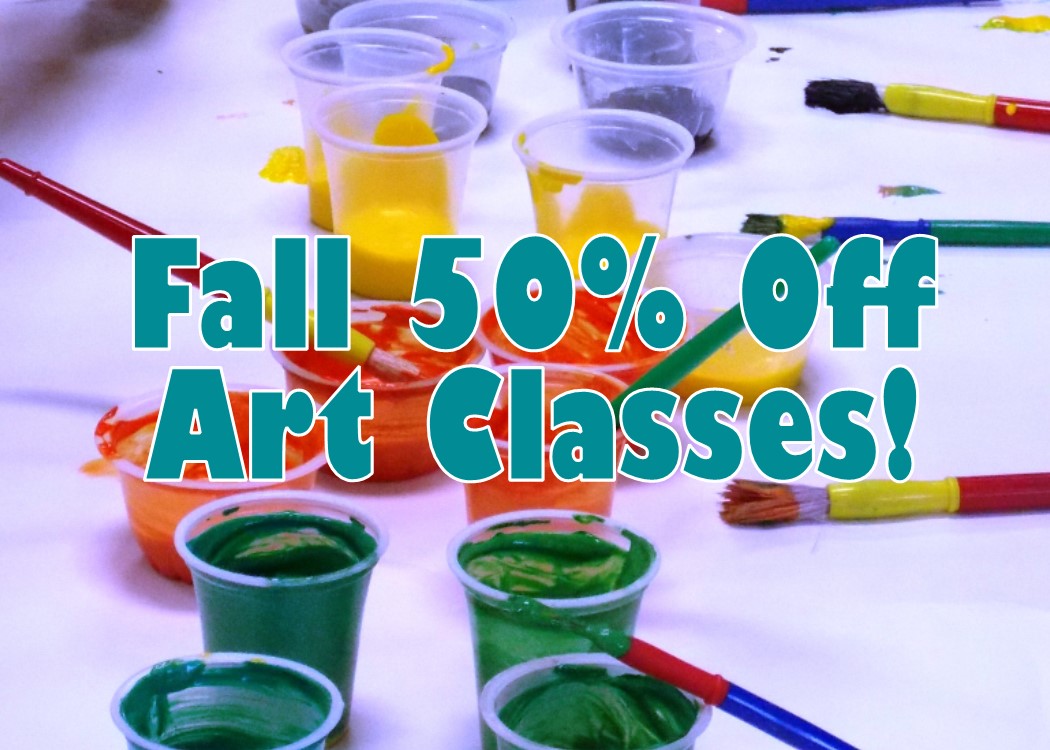 50% Off Art Classes!