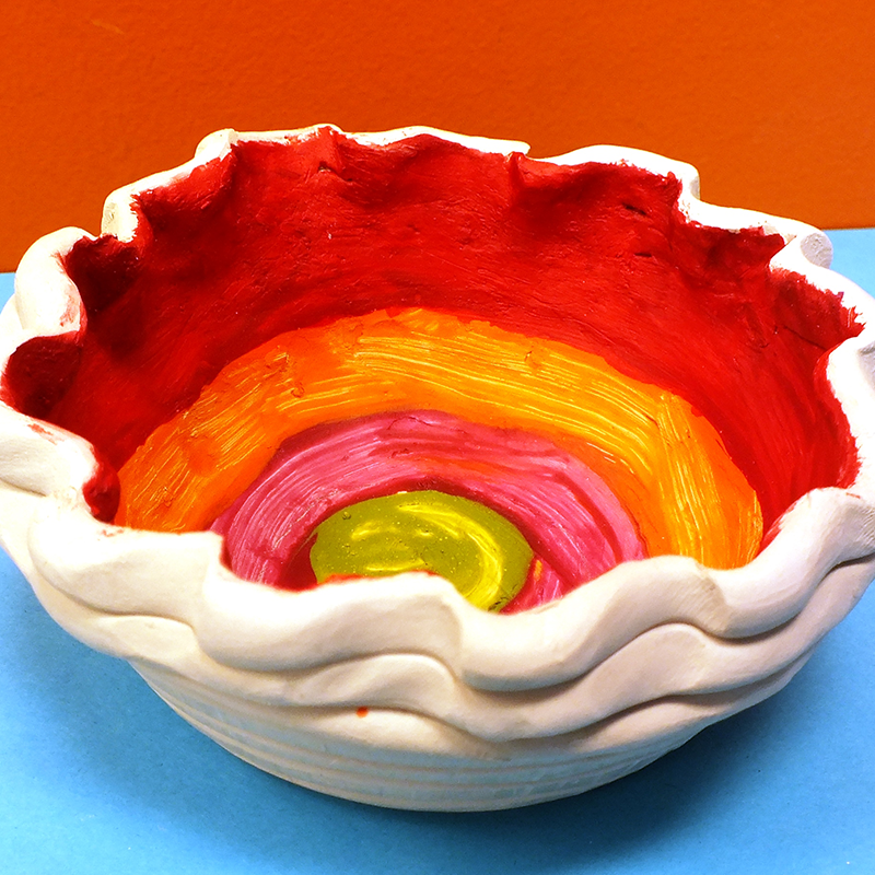 Kidcreate Studio - Brownsville, Coil Bowl Art Project