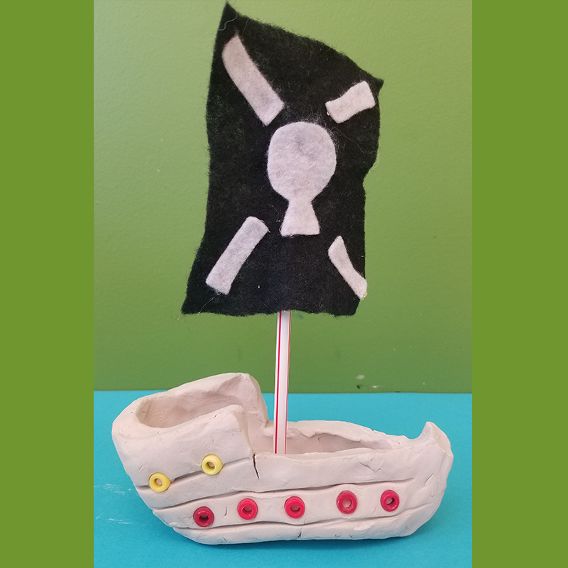 Kidcreate Studio - Chicago Lakeview, Pirate Ship Art Project