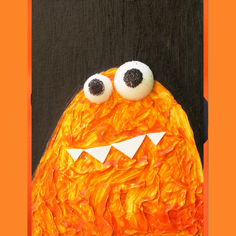 Kidcreate Studio - Mansfield, Messy Monster on Canvas Art Project