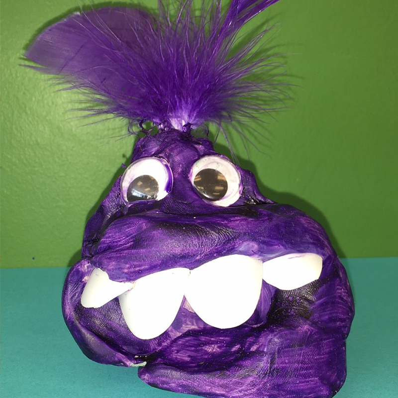 Kidcreate Mobile Studio - Kansas City, Squished Clay Monster Art Project