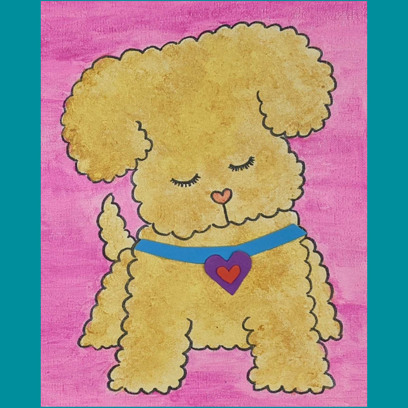 Kidcreate Studio - Chicago Lakeview, Labradoodle Love Art Project