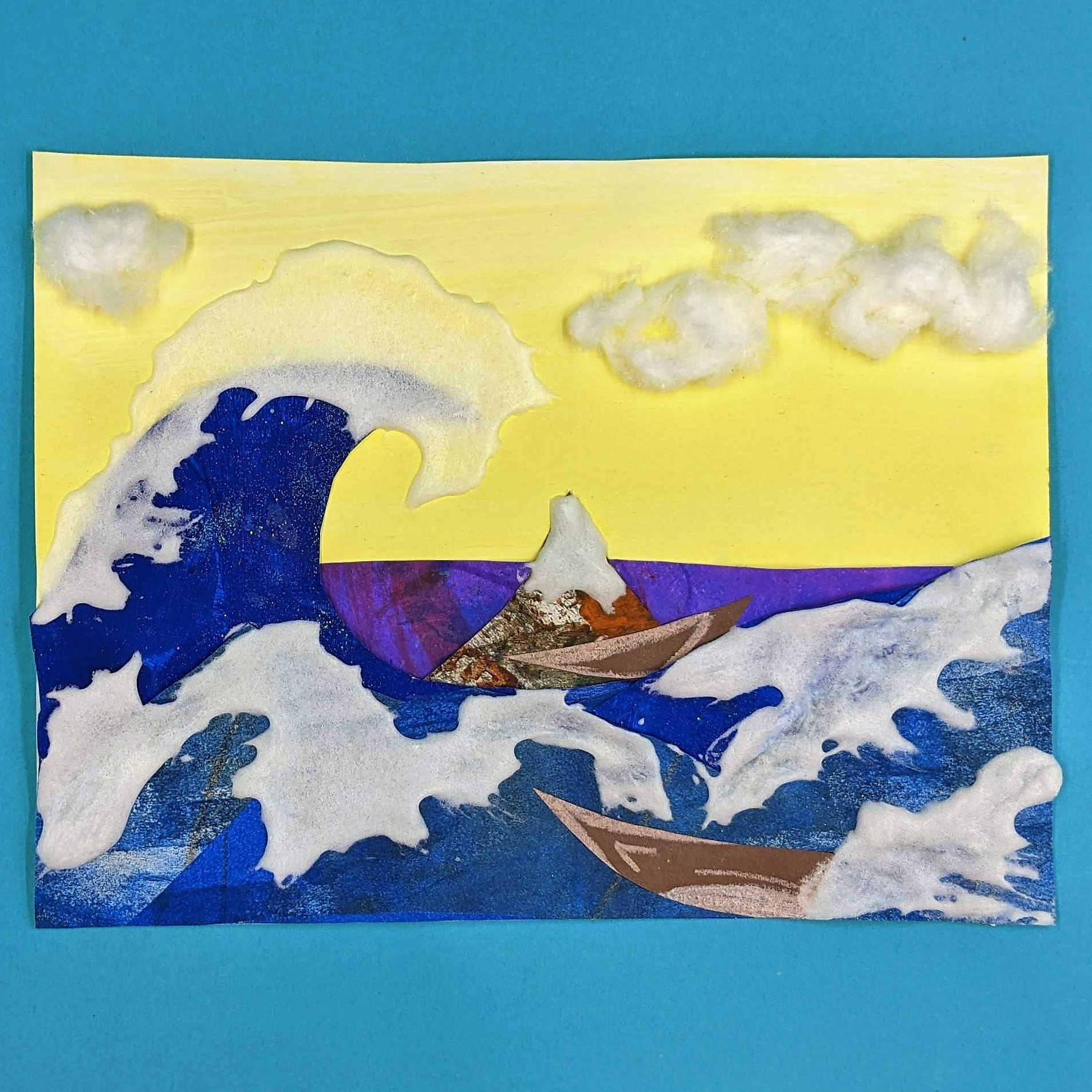 Kidcreate Studio - Brownsville, Hokusai's the great wave  Art Project